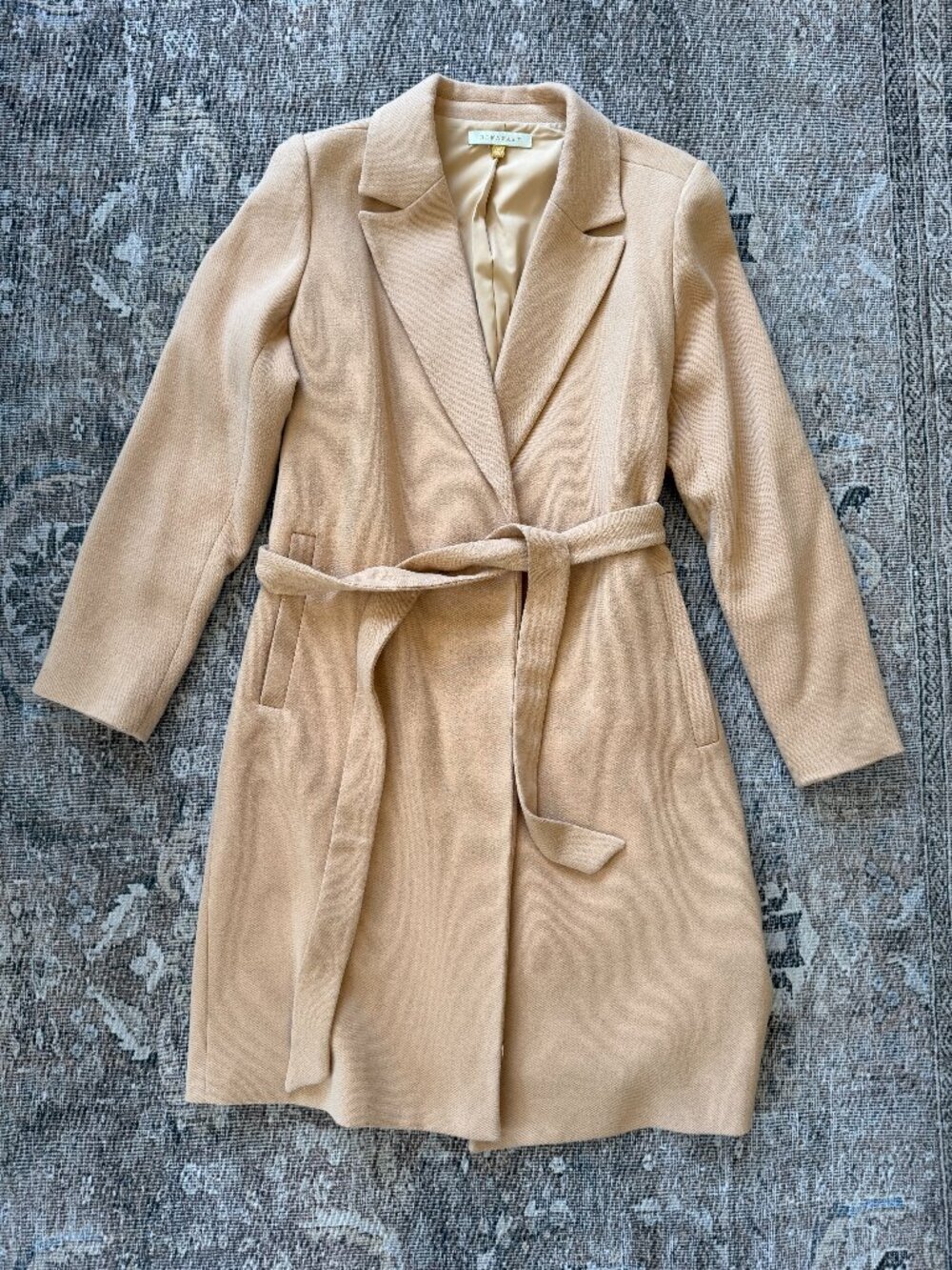 Downeast Tan Wrap Coat • size medium